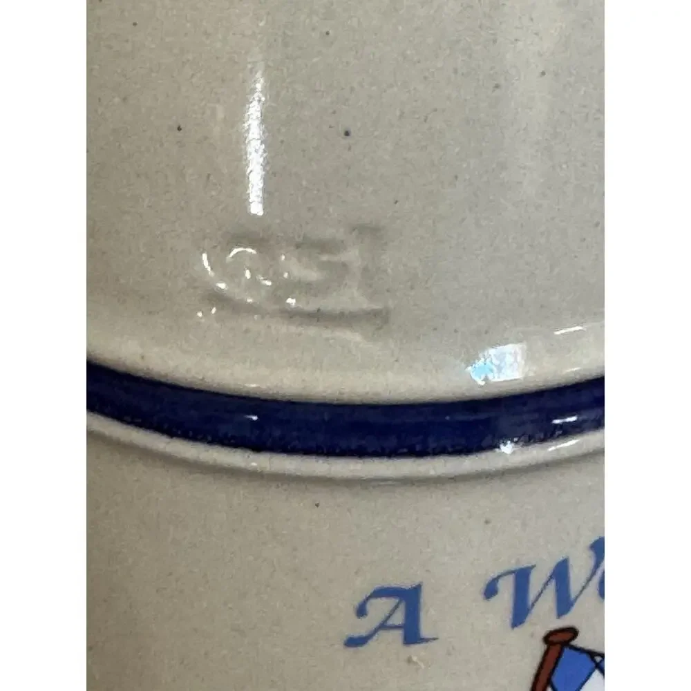 Vintage German Pilsner-Shape .05 L Stoneware Weisbier Stein Domdesign